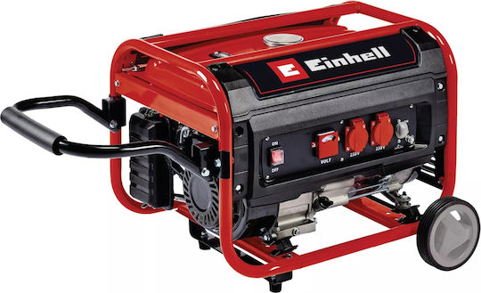 Einhell Γεννήτρια Βενζίνης Τετράχρονη με Χειροκίνητη Μίζα, Ρόδες και Μέγιστη Ισχύ 3.1kVA 4152551