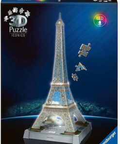 Παιδικό Puzzle 3D Iconics Πύργος του Άιφελ Night Edition 216pcs Ravensburger