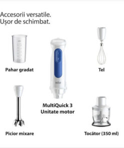 Alternative view of Braun MultiQuick 3 MQ30202MWH Ραβδομπλέντερ με Πλαστική Ράβδο 900W Λευκό