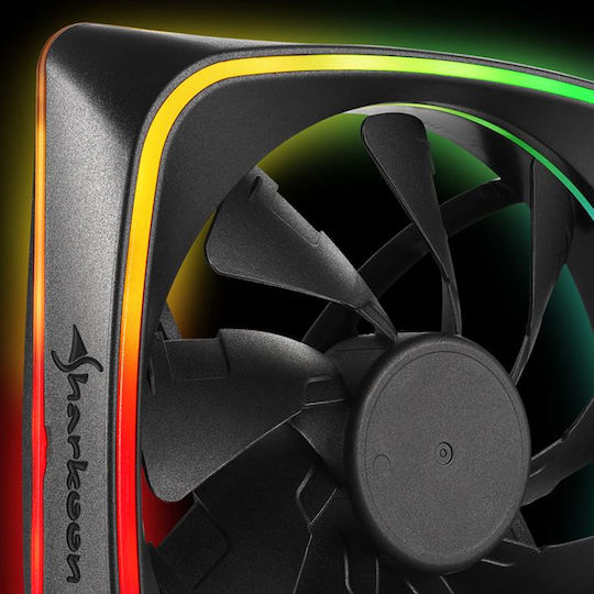 Sharkoon Shark Lights RGB Case Fan 120mm με Σύνδεση 3-Pin - Image 6