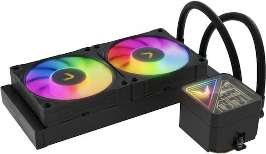 Valkyrie V240 Lite Υδρόψυξη Επεξεργαστή Διπλού Ανεμιστήρα 120mm για Socket AM4/AM5/1700/1200/115x με RGB Φωτισμό - Image 6