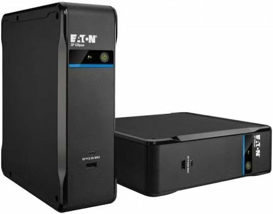 Eaton 3P Ellipse UPS Off-Line 700VA 420W με 4 Schuko Πρίζες