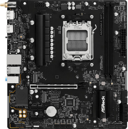 ASRock A620AM-X WiFi Motherboard Micro ATX με AMD AM5 Socket 90-MXBSU-A0UAYZ - Image 2