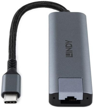 Lindy USB 3.2 Hub 3 Θυρών με σύνδεση USB-A / Ethernet Γκρι - Image 4
