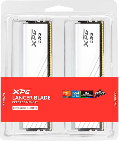 Adata XPG Lancer Blade DDR5 32GB RAM με Modules και Ταχύτητα 6000 για Desktop AX5U6000C4816G-DTLABRWH - Image 4