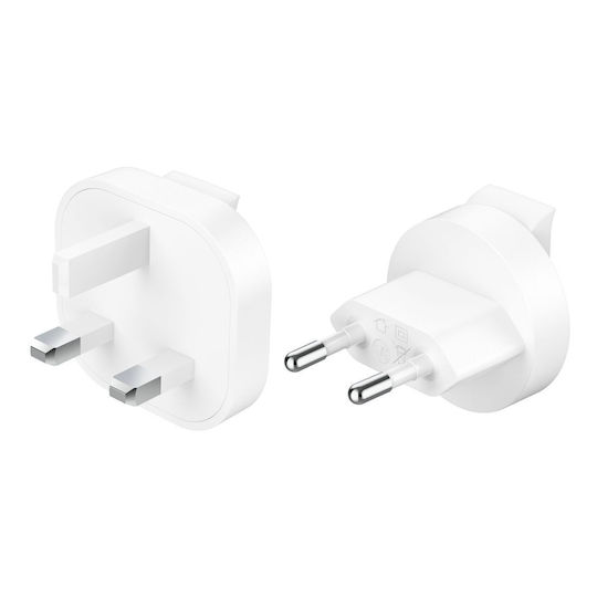 Belkin Φορτιστής Χωρίς Καλώδιο GaN με Θύρα USB-A και 2 Θύρες USB-C 100W Power Delivery Λευκός (BoostCharge Pro) - Image 2