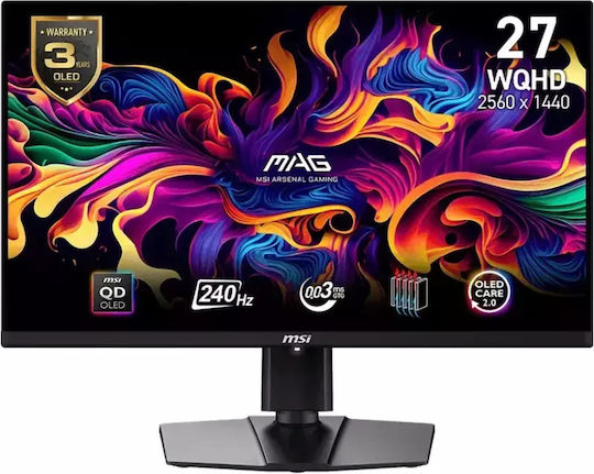 MSI 271QPXDE OLED Gaming Monitor 27" QHD 2560x1440 240Hz