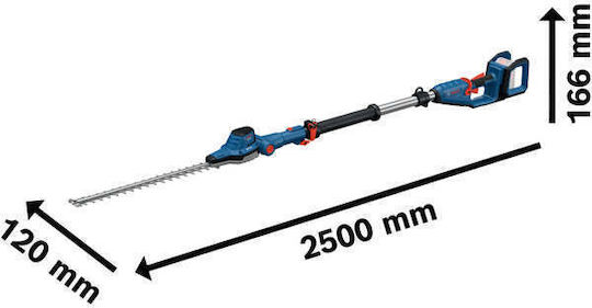 Bosch GHE 18V-50 TP Μπορντουροψάλιδο Μπαταρίας 18V Τηλεσκοπικό με Μήκος Λάμας 50cm Solo - Image 4