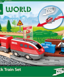 Brio Toys Σετ με Τρενάκι για 3+ Ετών Pull Back 36102