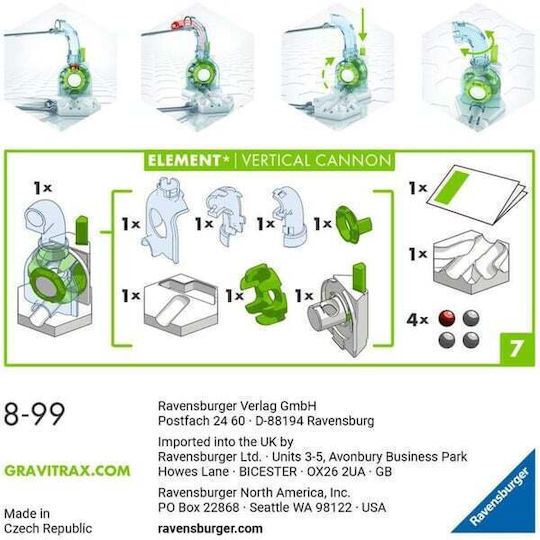 Ravensburger Element Vertical Cannon Εκπαιδευτικό Παιχνίδι Μηχανικής Gravitrax 27465 - Image 3