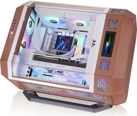 Thermaltake The Tower 600 Midi Tower Κουτί Υπολογιστή με Πλαϊνό Παράθυρο Mocha Mousse - Image 12