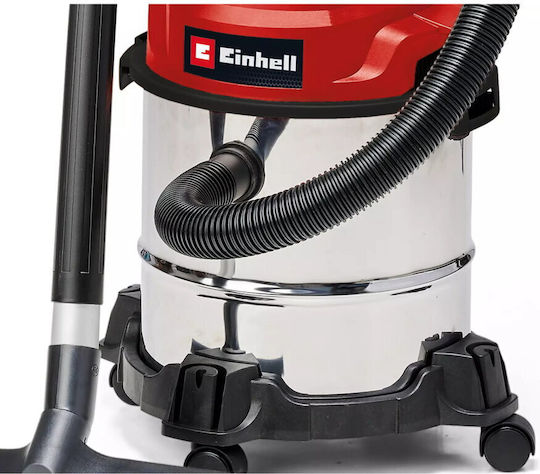 Einhell Tcvc 1812/1 S Σκούπα Υγρών / Στερεών 1250W με Ανοξείδωτο Κάδο 12lt - Image 7