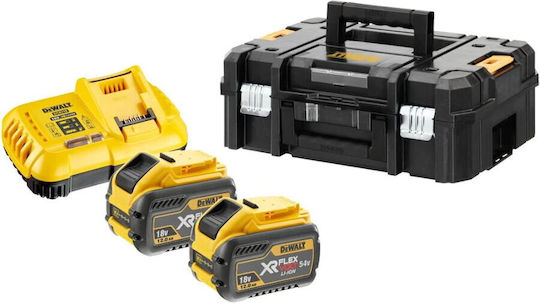Dewalt Σετ 2 Μπαταριών Εργαλείου Λιθίου 54V Χωρητικότητας 12Ah με Φορτιστή DCB118Y2T - Image 3