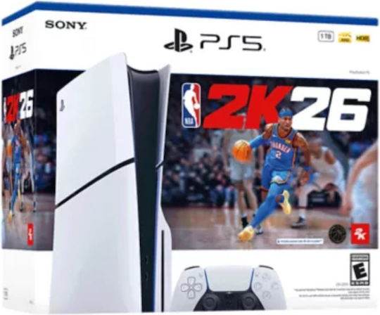 Sony PlayStation 5 Slim 1TB & NBA 2K26