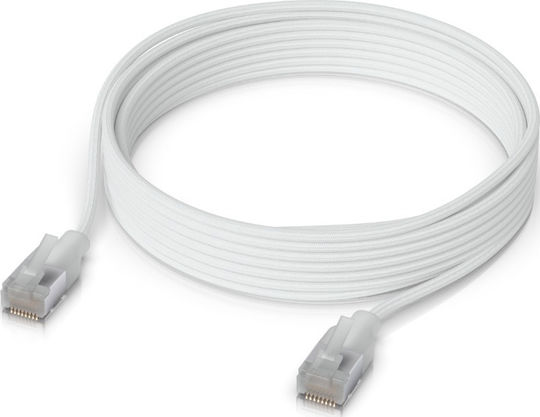 Ubiquiti U/UTP Cat.6a Καλώδιο Δικτύου Ethernet 3m Λευκό 1τμχ UACC-CABLE-PATCH-EL-C6A-3M-W - Image 2
