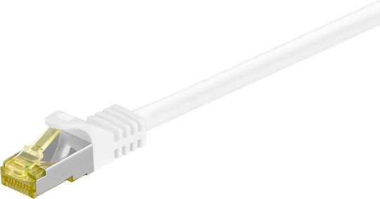Goobay S/FTP Cat.7 Καλώδιο Δικτύου Ethernet 5m Λευκό 1τμχ 91095