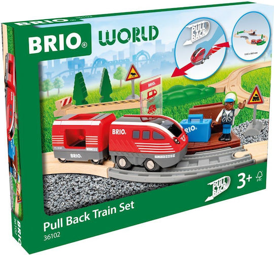 Brio Toys Σετ με Τρενάκι για 3+ Ετών Pull Back 36102 - Image 2