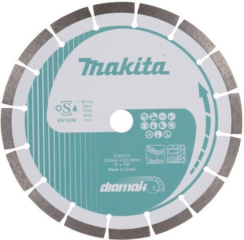 Makita Diamak Δίσκος Κοπής 230mm D-80117
