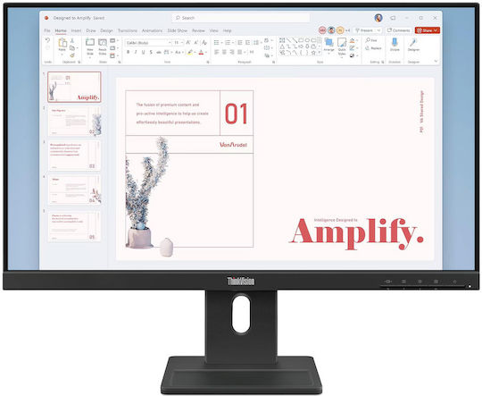 Lenovo ThinkVision E24-40 IPS Monitor 23.8" FHD 1920x1080 με Χρόνο Απόκρισης 4ms GTG