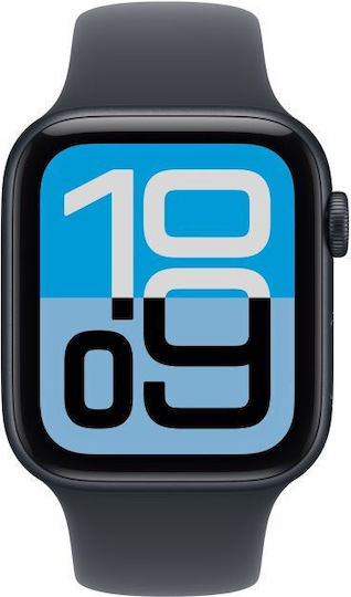 Apple Watch SE 3 Aluminium 40mm Αδιάβροχο με Παλμογράφο (Midnight Aluminium Case with Midnight Sport Band - M/L)