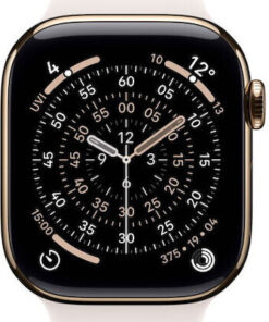Alternative view of Apple Watch Series 11 Cellular Titanium 42mm Αδιάβροχο με eSIM και Παλμογράφο (Gold Titanium Case with Light Blush Sport Band - S/M)
