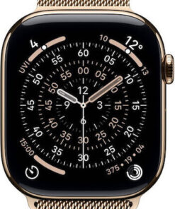 Alternative view of Apple Watch Series 11 Cellular Titanium 46mm Αδιάβροχο με eSIM και Παλμογράφο (Gold Titanium Case with Gold Milanese Loop - M/L)