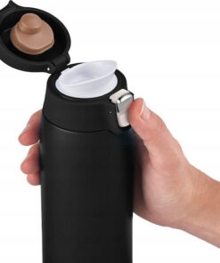 Alternative view of Emsa Handled Tumbler Θερμός Πλαστικό 400ml Black με Καλαμάκι και Λαβή N2151700