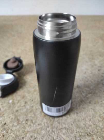 Emsa Handled Tumbler Θερμός Πλαστικό 400ml Black με Καλαμάκι και Λαβή N2151700 - Image 6