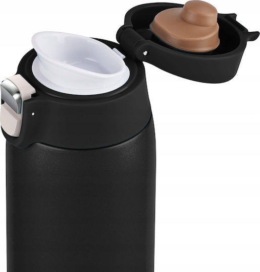Emsa Handled Tumbler Θερμός Πλαστικό 400ml Black με Καλαμάκι και Λαβή N2151700 - Image 8