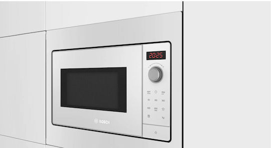 Bosch BFL523MW3 Εντοιχιζόμενος Φούρνος Μικροκυμάτων 20lt Λευκός - Image 4