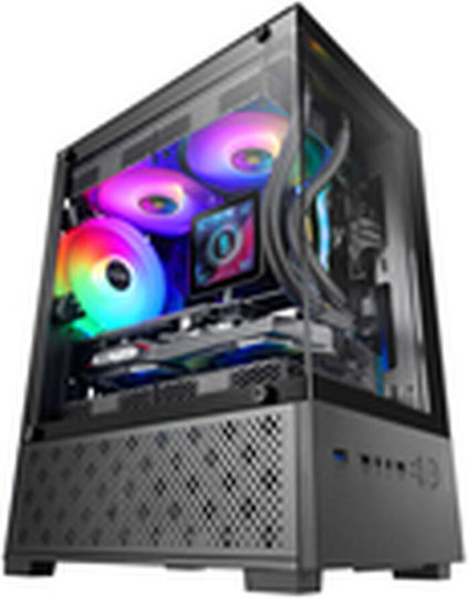 Mars Gaming MC-SE2 Gaming Midi Tower Κουτί Υπολογιστή με Πλαϊνό Παράθυρο Μαύρο - Image 12