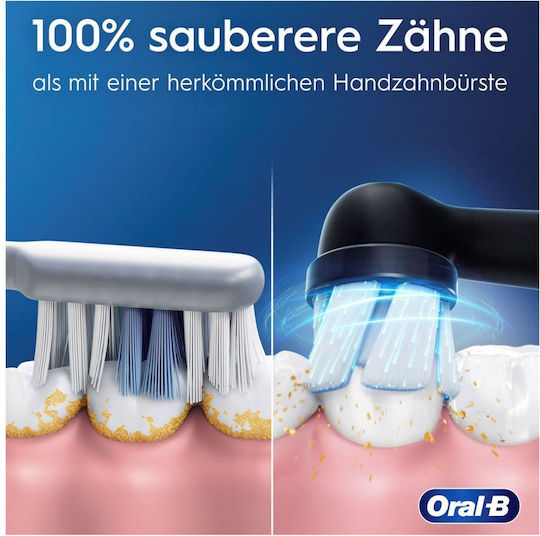 Oral-B Io Series 2 Ηλεκτρική Οδοντόβουρτσα με Αισθητήρα Πίεσης και Θήκη Ταξιδίου Μαύρη - Image 4