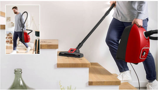 Bosch BGB41PET1 Ηλεκτρική Σκούπα 700W με Σακούλα 4lt Κόκκινη - Image 4