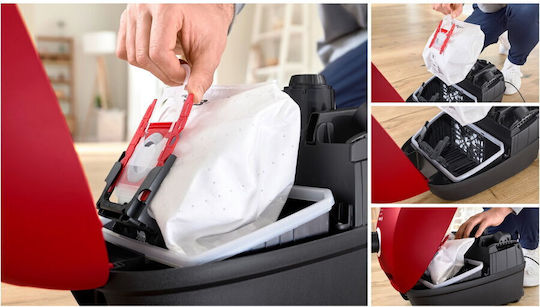 Bosch BGB41PET1 Ηλεκτρική Σκούπα 700W με Σακούλα 4lt Κόκκινη - Image 7