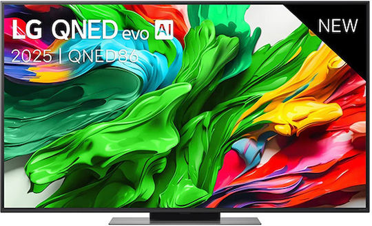 LG Smart Τηλεόραση 55" 4K UHD Mini LED Evo AI QNED86 HDR (2025) 55QNED86A6A
