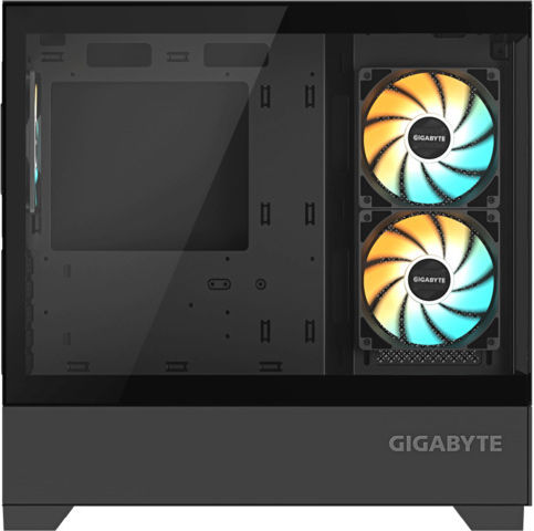 Gigabyte C201 Midi Tower Κουτί Υπολογιστή με Πλαϊνό Παράθυρο και RGB Φωτισμό Μαύρο - Image 6