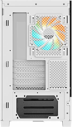 Gigabyte C201 Midi Tower Κουτί Υπολογιστή με Πλαϊνό Παράθυρο και RGB Φωτισμό Λευκό - Image 5