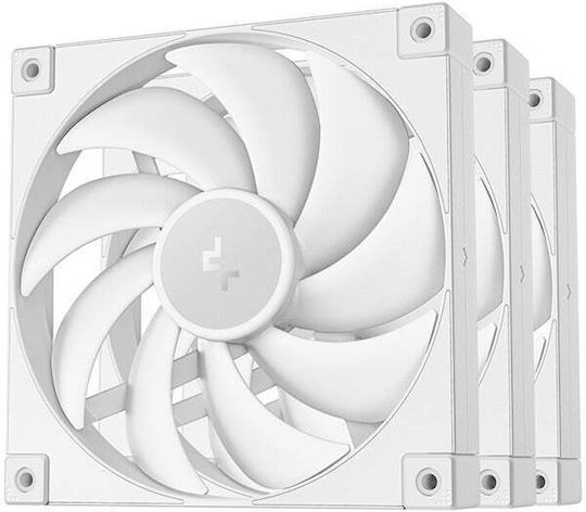 Deepcool FD14 Case Fan 140mm με Σύνδεση 4-Pin PWM 3τμχ Λευκό - Image 2
