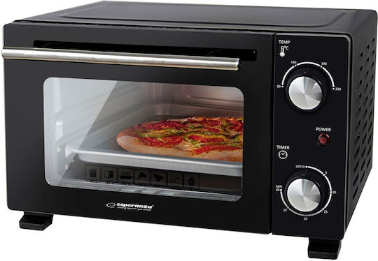 Esperanza Calzone EKO007N Ηλεκτρικό Φουρνάκι 10lt Χωρίς Εστίες Μαύρο - Image 4