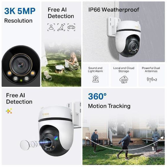 TP-LINK TAPO C530WS IP Κάμερα Παρακολούθησης Full HD+ 5MP Αδιάβροχη με Φακό 4mm - Image 5