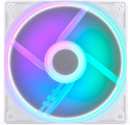 Endorfy Stratus Case Fan 120mm με ARGB Φωτισμό και Σύνδεση 3-Pin / 4-Pin PWM Λευκό - Image 3