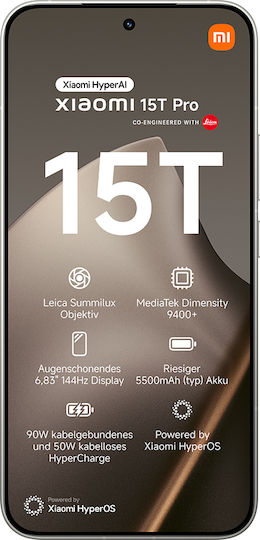 Xiaomi 15T Pro 5G Dual SIM (12/512GB) Gray - Image 2