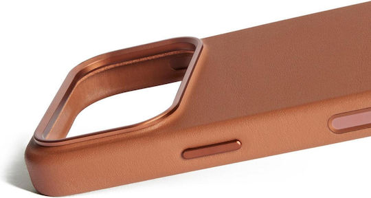 Mujjo Full Back Cover Δερμάτινο 1mm Καφέ (iPhone 17 Pro) - Image 4