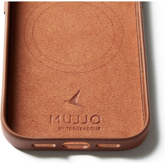 Mujjo Full Back Cover Δερμάτινο 1mm Καφέ (iPhone 17 Pro) - Image 13