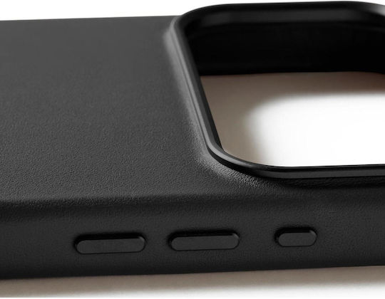 Mujjo Back Cover Δερμάτινο 1mm Μαύρο (iPhone 17 Pro Max) - Image 4