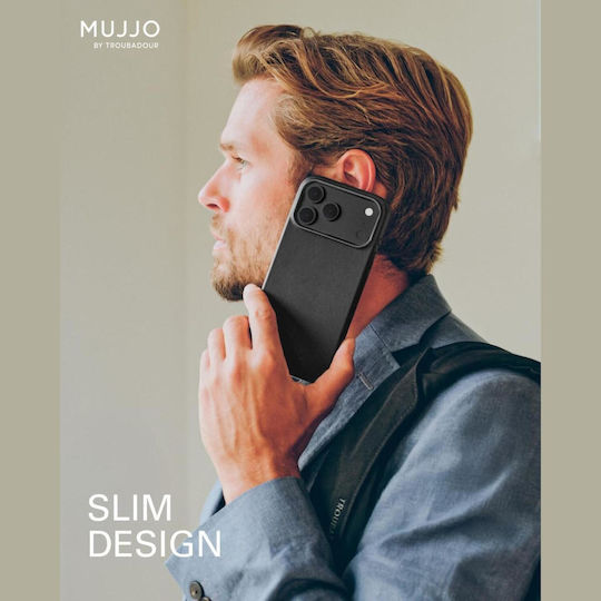 Mujjo Back Cover Δερμάτινο 1mm Μαύρο (iPhone 17 Pro Max) - Image 8