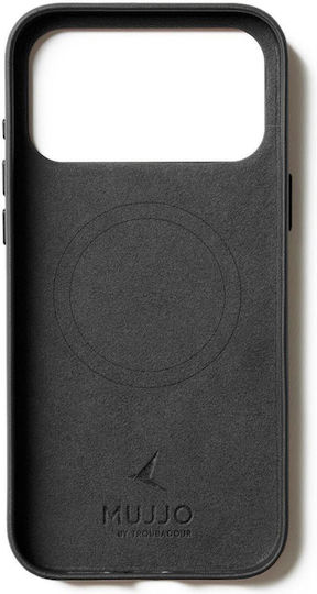 Mujjo Back Cover Δερμάτινο 1mm Μαύρο (iPhone 17 Pro Max) - Image 10