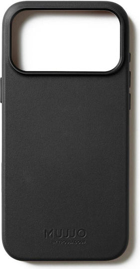 Mujjo Back Cover Δερμάτινο 1mm Μαύρο (iPhone 17 Pro Max) - Image 12