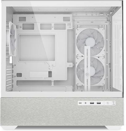 Sharkoon MK7 ARGB Gaming Mini Tower Κουτί Υπολογιστή με Πλαϊνό Παράθυρο Λευκό - Image 4
