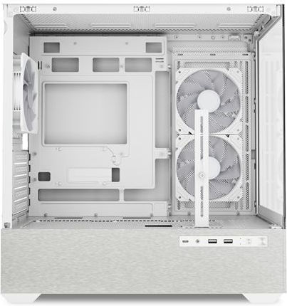 Sharkoon MK7 ARGB Gaming Mini Tower Κουτί Υπολογιστή με Πλαϊνό Παράθυρο Λευκό - Image 5